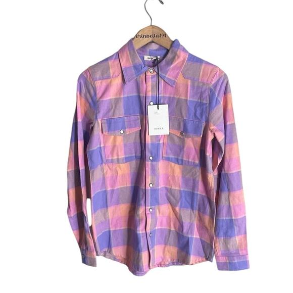 Spell Wyatt Flannel Plaid Button Down Shirt - Picture 2 of 14